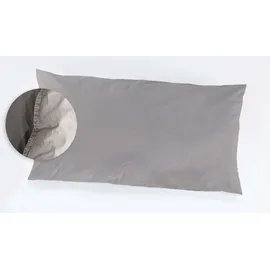 H. G. Hahn Kissenbezug Renforce Unifarben Beige 40 x 80 cm
