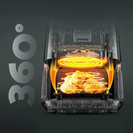 AECO COMPACT Heißluft-Fritteuse 4,3 l schwarz