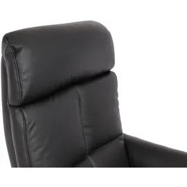 Mendler Relaxsessel HWC-L10, Design Fernsehsessel TV-Sessel Liegesessel, Liegefunktion drehbar, Voll-Leder ~