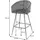 MCW Barhocker D72 2er-Set 60 x 45 x 100 cm Türkis