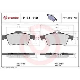 Brembo Bremsbelagsatz, Scheibenbremse