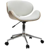 miliboo Design-Bürostuhl PU Weiß