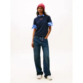 Tommy Hilfiger Tommy Jeans Kurzarmshirt TJW REG ESSENTIAL LOGO 2 TEE EXT blau XL (42)