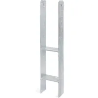 GAH Alberts H-Pfostenträger 12 x 800 mm Silber/Stahl