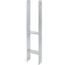 GAH Alberts H-Pfostenträger 12 x 800 mm Silber/Stahl