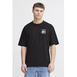 !Solid Rundhalsshirt SDOdaniel Modisches T-Shirt mit Backprint schwarz XXL