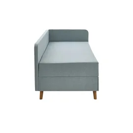 Möbel Kraft Polsterliege mit Bettkasten 100 x 84 cm Blau