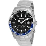 Invicta Pro Diver GMT Style Herrenuhr - 44mm - Swiss Made Schwarz Blau Silber