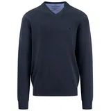FYNCH-HATTON Pullover mit V-Ausschnitt Blau S