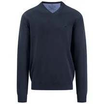 FYNCH-HATTON Pullover mit V-Ausschnitt Blau S