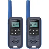 decross DC63, Twin EU, 8 km, Walkie Talkie, blau