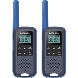 decross DC63, Twin EU, 8 km, Walkie Talkie, blau