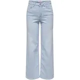 Only ONLMADISON BLUSH HW Wide DNM CRO495 NOOS Turquoise/Light Blue Bleached Denim S(36)/32