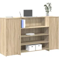 vidaXL Empfangstheke Sonoma-Eiche 180x50x103,5 cm Holzwerkstoff