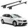 Aurilis OMAC Dachträger Aluminium TÜV geprüft für Seat Leon III IV Kombi 2014-2026 – Für integrierte Dachreling – T Nut – Max 100 kg – 2 Schlösser Schwarz