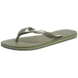 Havaianas Unisex Brasil Logo Flip Flops, Grün, 45/46 EU