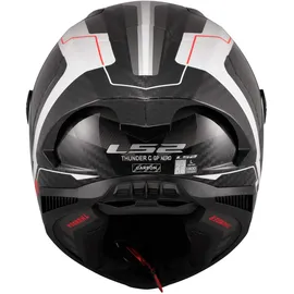 LS2 FF805 Thunder GP Aero Raute Carbon Glänzend/Weiss/Grau L