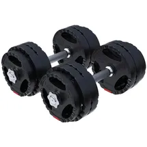 Gorilla Sports Kurzhantelset 30 kg verstellbar schwarz