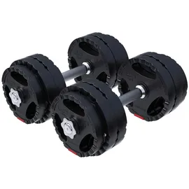 Gorilla Sports Kurzhantelset 30 kg verstellbar schwarz