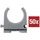 TRU Components TC-9859368 Klemmschelle EN20 20 mm Grau 50 St.
