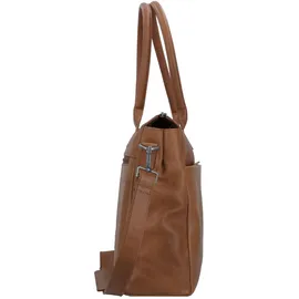 GREENBURRY Fiorentina Aktentasche Leder 39 cm Laptopfach braun