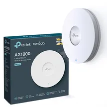 TP-Link EAP610 AX1800 Gigabit Dualband WiFi 6 WLAN Access point (Dualband 1775Mbit/s, Omada SDN, zentrales Management, 1 Gigabit Port, nahtloses WLAN-Roaming, PoE/DC angetriebene) weiß