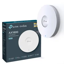 TP-Link EAP610 AX1800 Gigabit Dualband WiFi 6 WLAN Access point (Dualband 1775Mbit/s, Omada SDN, zentrales Management, 1 Gigabit Port, nahtloses WLAN-Roaming, PoE/DC angetriebene) weiß