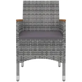 vidaXL Garten-Essgruppe 5-tlg. Grau
