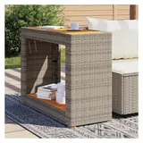 vidaXL Gartentisch Beistelltisch 99,3 x 48,3 x 12 cm Grau
