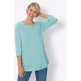 Classic Basics Longshirt CLASSIC BASICS "Doppelpack Shirts", Damen, Gr. 54, bunt (flieder, mint), 100% Baumwolle, unifarben, Rundhals, Shirts Longshirt