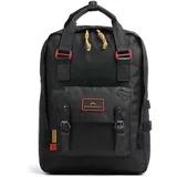 Doughnut Macaroon Large Happy Camper Rucksack Schwarz