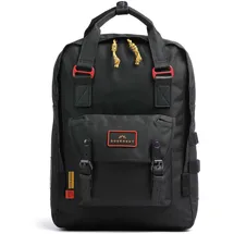 Doughnut Macaroon Large Happy Camper Rucksack Schwarz