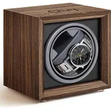 Olvy Uhrenbeweger Holz für Automatikuhren, Extrem Leisem Motor, Watchwinder für Automatikuhren, Automatischer Uhrenbeweger für 1 Uhr, Watch Winder