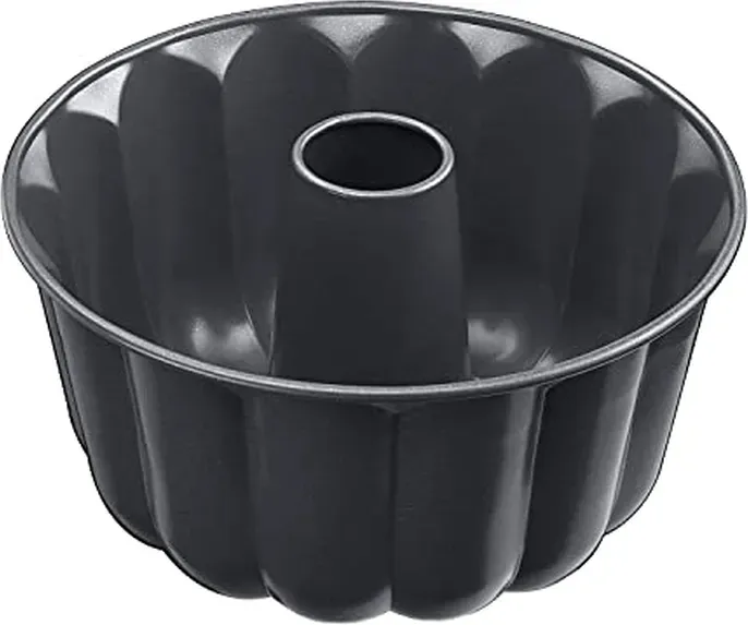 Original Kaiser La Forme Plus Gugelhupfform groß 24 cm, Kuchenform rund, extra hoher Rand, Emailleboden, antihaftbeschichtet, schwarz