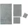 Rhomtuft Waschhandschuh 16 x 22 cm grau