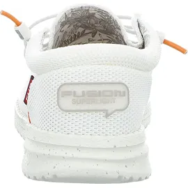 Fusion Mokassins Schnürschuhe Herren, Weiß 43 EU