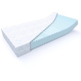 MSS e.K. Aqua Deluxe 7 Zonen Kaltschaummatratze H2&H3 | H4&H5 | H5&H6 Höhe 21cm - 100 x 200 cm
