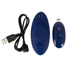 Sweet Smile Panty-Vibrator „Extra Slim“ mit Fernbedienung, blau