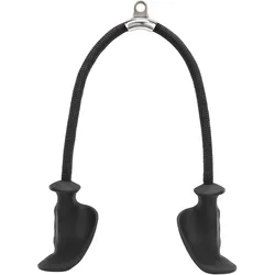 JASPORT ER2 Ergonomisches Trizeps-Seil (Schwarz)