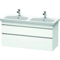 Duravit DuraStyle Waschtischunterbau DS649801818 Weiß Matt, 123x44,8x61cm, 2 Auszüge