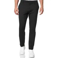 Indicode Anzughose "INRoedekro", Herren, Gr. 32, Länge 32, schwarz, Web, Obermaterial: 65% Polyester, 35% Baumwolle, unifarben, slim fit knöchellang, Hosen Anzughose, gepflegter Look mit gerade geschnittener Beinform