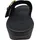 FitFlop Lulu Resin-Buckle Leather Cross Slides All Black Größe EU