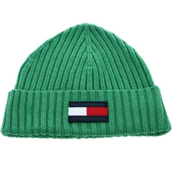 TOMMY HILFIGER Big Flag Beanie S / M Green Malachite