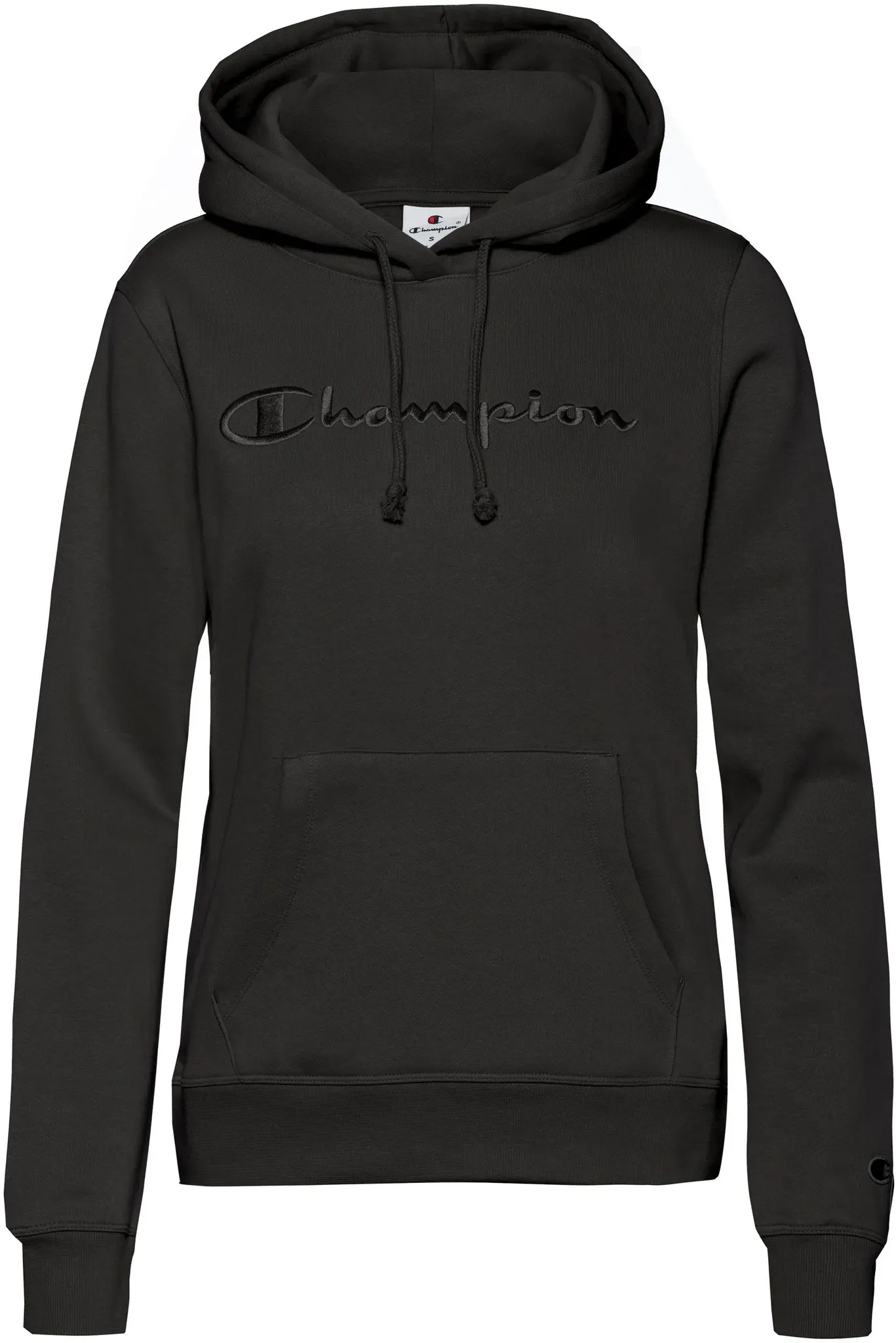 CHAMPION Icons Hoodie Damen in black beauty, Größe S - schwarz