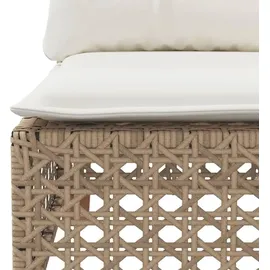 vidaXL Gartensofa 3-Sitzer Loungesofa beige