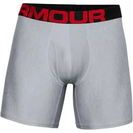 Under Armour UA Tech 6 Boxerjock mod gray light heather/jet gray light heather-011 M 2er Pack