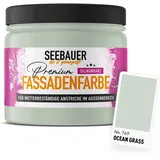 SEEBAUER diy Silikonharz-Fassadenfarbe Grün 300ML für Außen (No. 769 Ocean Grass) Selbstreinigende Fassadenfarbe mit Lotuseffekt - Geeignet für Putz, Mauerwerk und Beton