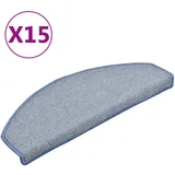vidaXL Stufenmatte 65 x 24 cm Hellgrau/Blau