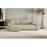 Kaiser möbel Ecksofa Beige, 4-Sitzer, L-Form, 244x142 cm, Wohnzimmer,