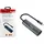 Equip USB-C-auf-RJ45-Gigabit-Netzwerk + PD-Adapter - Schwarz/Grau